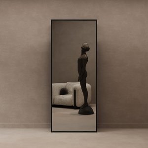 Зеркало-стеллаж KATARIS XL черный, 200 x 80 см