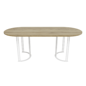 Обеденный стол VIOLUR 200 х 90 см, орех/белый