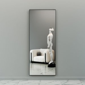 Зеркало в черной раме HALFEO XL Slim, 200 х 80 см