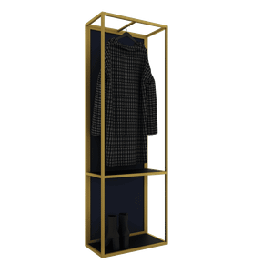 Зеркало-стеллаж KATARIS L золотой, 180 x 60 см