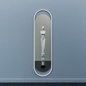 Зеркало в белой раме EVELIX L, 178 х 48 см