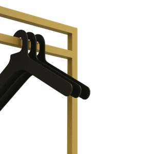 Вешалка золотая ZILOSI, 185 х 45 см