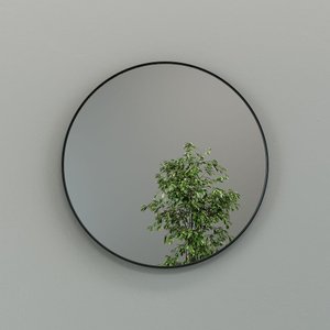 Зеркало в черной раме RAUNTEL M, 80 х 80 см