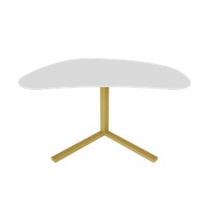 Рабочий стол PINGUM Wood белый/золотой, 128 х 71.5 см