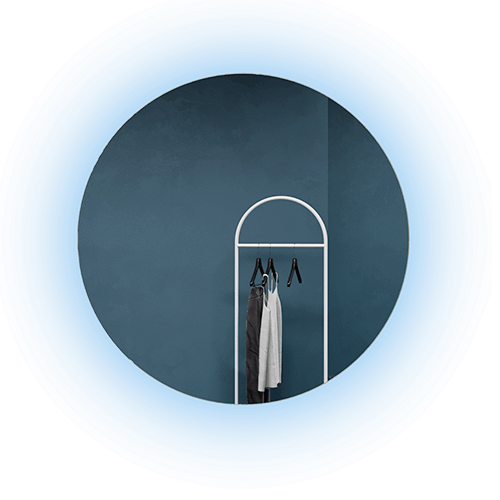 Зеркало с холодной подсветкой, RAUNTEL NF LED M, D79 см