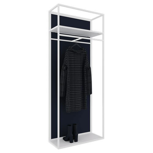 Зеркало-стеллаж KATARIS XL белый, 200 x 80 см