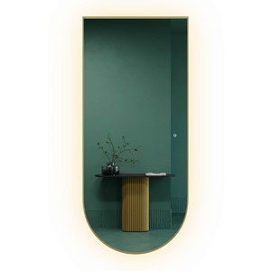 Зеркало в золотой раме с подсветкой 3 в 1, ARKIS L LED, 180 x 80 см