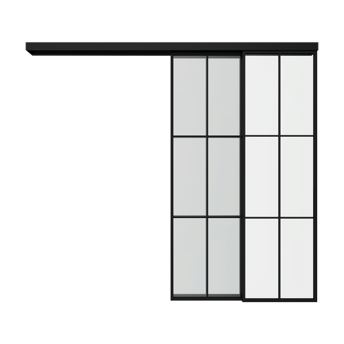 Каскадная перегородка с бесцветным стеклом BORKUMA 240 х 260 см