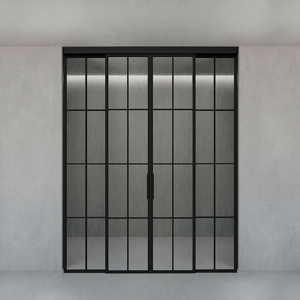 Раздвижная перегородка с бесцветным стеклом CALISTASA 200 х 260 см