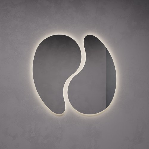 Зеркало EMBREUS NF LED с нейтральной подсветкой, 91.6 х 55 см