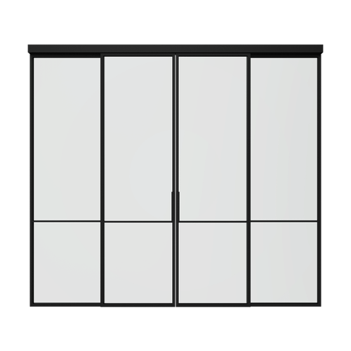 Раздвижная перегородка с бесцветным стеклом DIRONTA 300 х 260 см