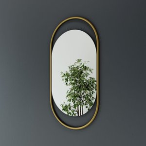 Зеркало в золотой раме EVELIX S, 104 х 54 см