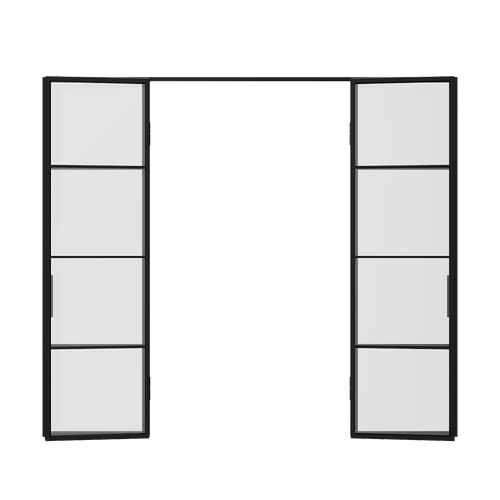 Распашная перегородка с бесцветным стеклом CALISTASA 300 х 260 см