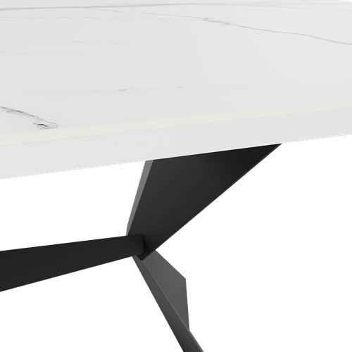 Обеденный стол керамический TULIPSO Stone 180 х 90 см, черный