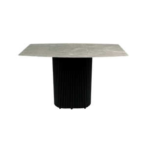 Обеденный стол TRUBIS Wood+Glass с фотопечатью под мрамор, 120 х 71.5 см