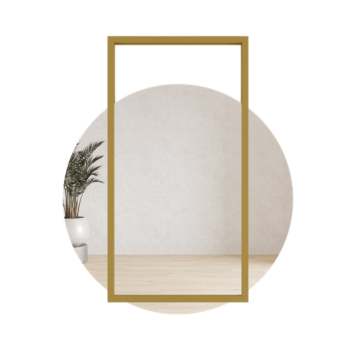 Зеркало в золотой раме KRAUGS, 89 х 79 см