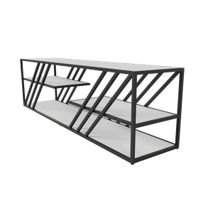 Тумба LATTISO белый/черный, 194.2 х 43.2 см
