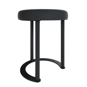 Пуф HORSIX 38 х 38 см, черное сиденье/черный