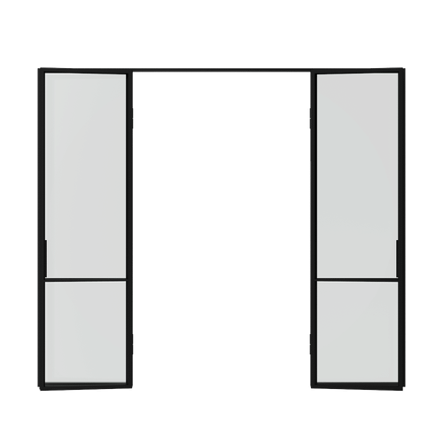 Распашная перегородка с бесцветным стеклом DIRONTA 300 х 260 см