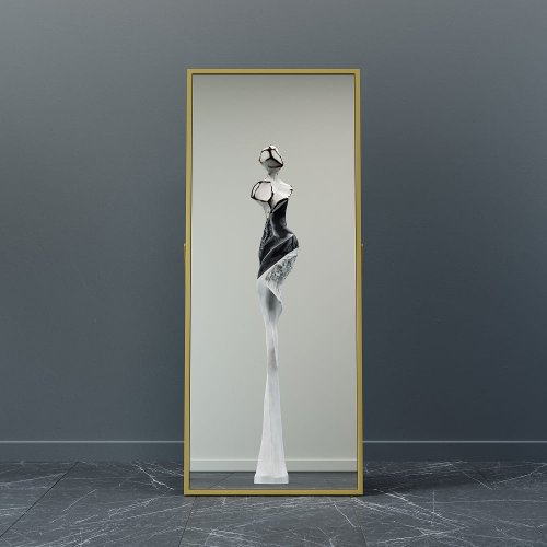 Зеркало в золотой раме HALFEUM, 170 х 70 см