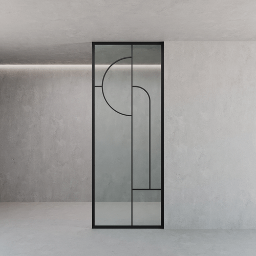 Статичная перегородка с бесцветным стеклом COUCHICA 100 х 260 см