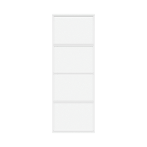 Перегородка с матовым стеклом ZONIQUE белая, 240 х 70 см