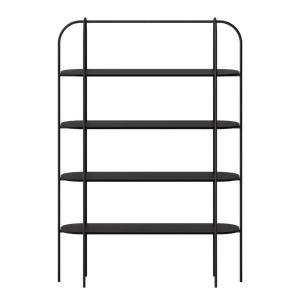 Стеллаж AMFERIX черный, 42 х 142 х 202 см