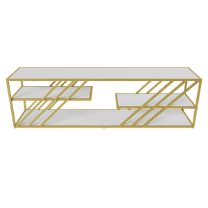 Тумба LATTISO белый/золотой, 194.2 х 43.2 см