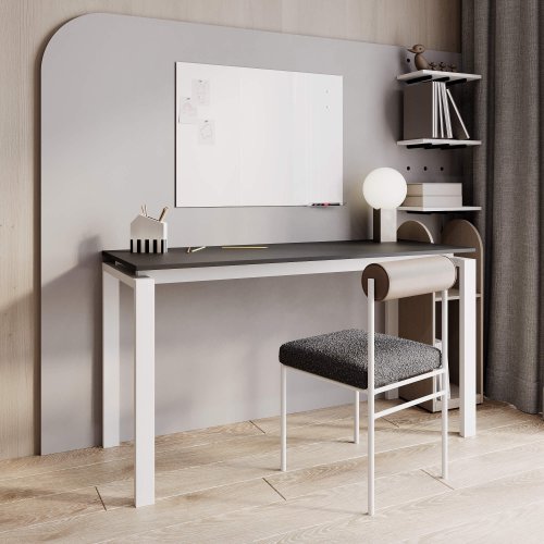 Стеклянная магнитно-маркерная доска белая 60 x 90 см