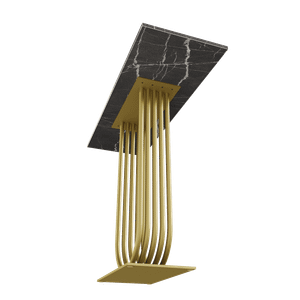 Консоль ARFEO 100 х 35 см, темный мрамор/золотой