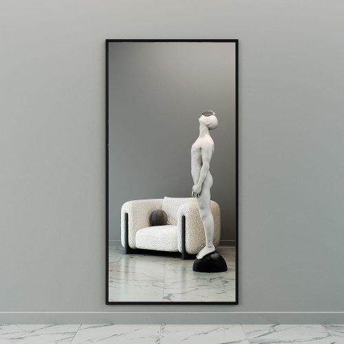 Зеркало в черной раме HALFEO XL, 200 х 100 см