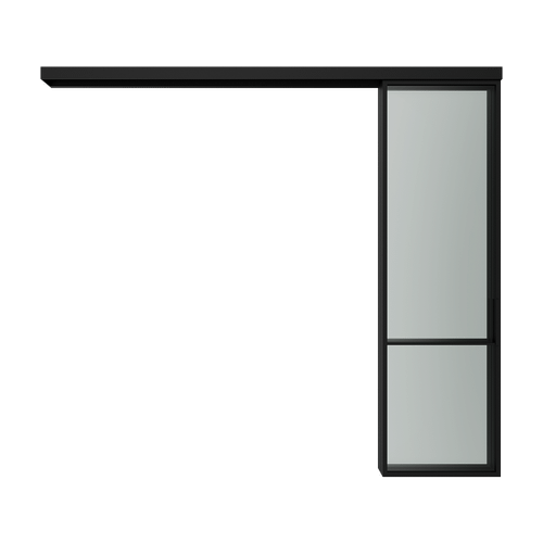 Каскадная перегородка с бесцветным стеклом DIRONTA 240 х 260 см