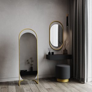 Зеркало в золотой раме EVELUM, 163 х 54 см