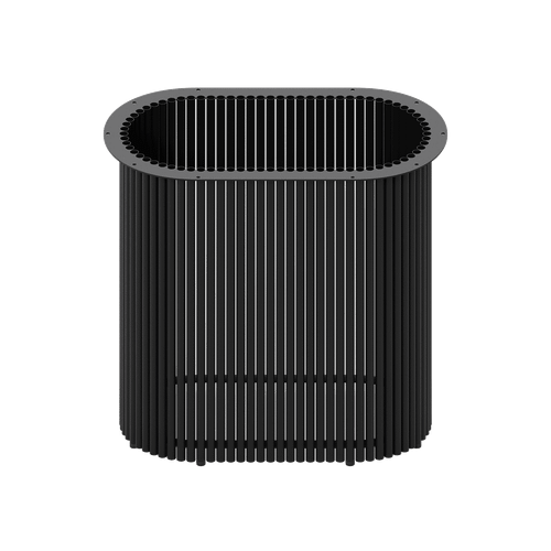 Подстолье черное TRUBIS Oval, 70 х 35 см