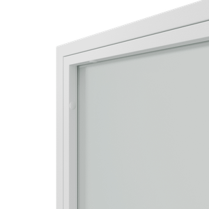 Перегородка с матовым стеклом ZONIQUE белая, 240 х 70 см