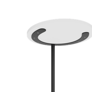 Журнальный столик HORSIX Wood 40 х 40 см, белый/черный