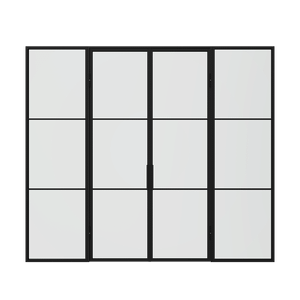 Распашная перегородка с бесцветным стеклом CHAIROVIA