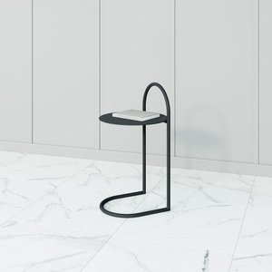 Журнальный столик EVEZER черный, 40 х 40 см