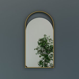Зеркало в золотой раме ARKELO S, 102 х 52 см