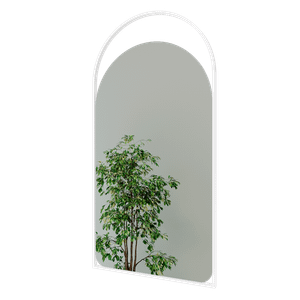 Зеркало в белой раме ARKELO S, 102 х 52 см