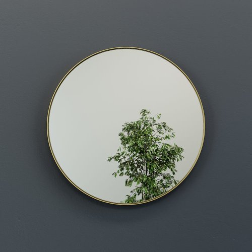 Зеркало в золотой раме RAUNTEL M, 80 х 80 см