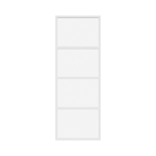 Перегородка с матовым стеклом ZONIQUE белая, 240 х 70 см