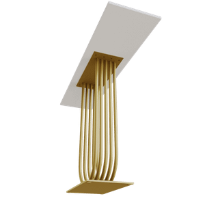 Консоль ARFEO 120 х 40 см, белый/золотой