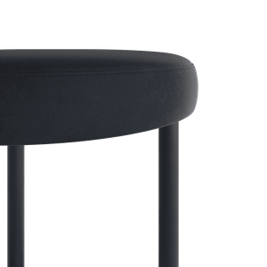 Пуф HORSIX 38 х 38 см, черное сиденье/черный