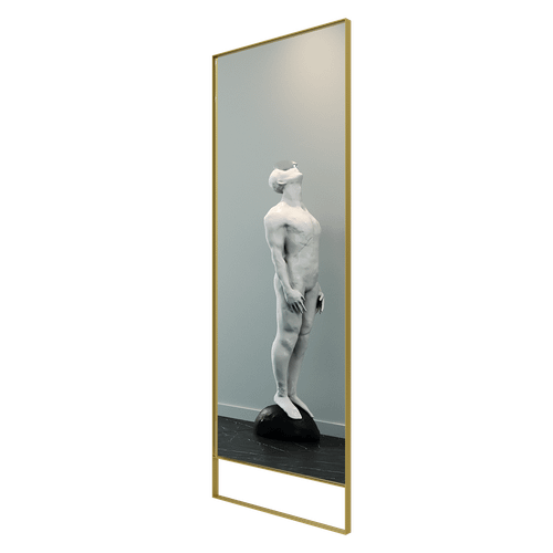 Зеркало в золотой раме HALFEO Slim Leg, 220 х 80 см