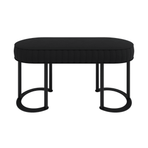 Банкетка DUHORSIX 100 х 39 см, черное сиденье/черный