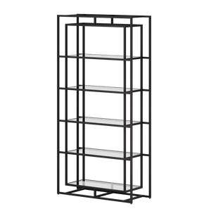 Стеллаж LATTISUM черный, 40 х 102 х 204 см