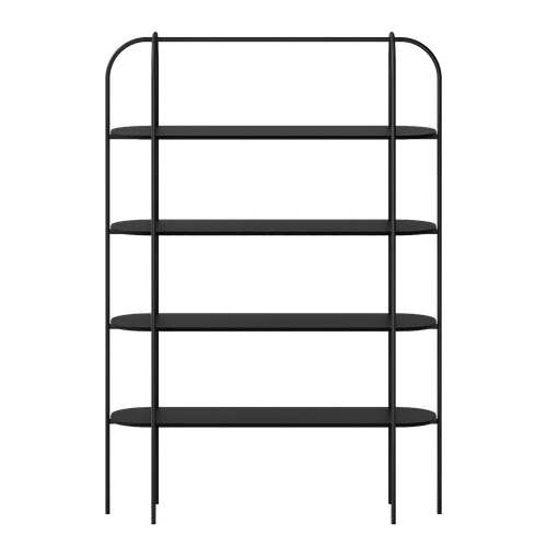 Стеллаж AMFERIX черный, 42 х 142 х 202 см