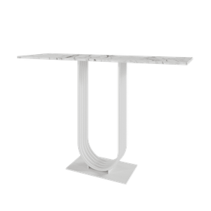 Консоль ARFEO 120 х 40 см, белый мрамор/белый