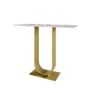 Консоль ARFEO 100 х 35 см, белый мрамор/золотой